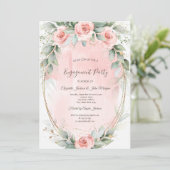 Invitation Trame Or Roses Roses Roses Roses Roses (Debout devant)
