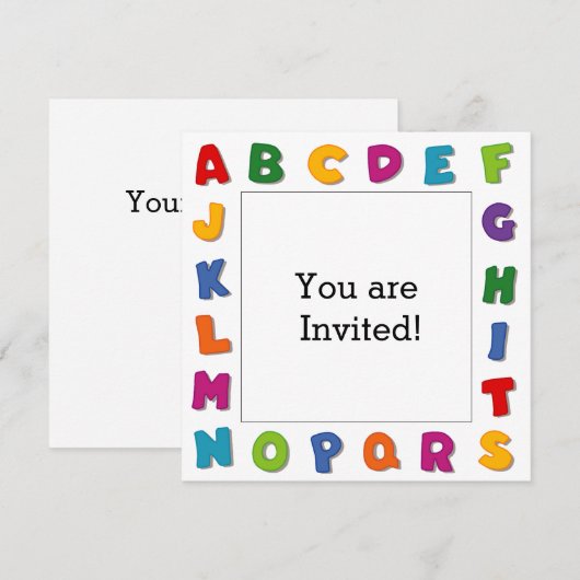 Invitation Trames de lettres (Devant / Derrière)