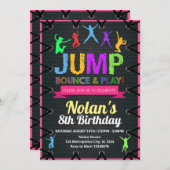 Invitation Trampoline Imprimer (Devant / Derrière)