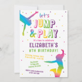 Invitation Trampoline Park Anniversaire de enfant Party (Devant)