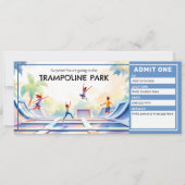 Invitation Trampoline Park - Bounce House Ticket (Devant)