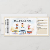 Invitation Trampoline Park Gift Certificate Template (Devant)
