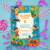 Invitation Trampoline Party Fun - Jump Anniversaire