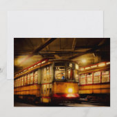 Invitation Tramway - Baltimore, MD - Attention à la marche s' (Devant / Derrière)