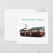 Invitation tramway de Melbourne (Devant / Derrière)