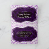 Invitation Tranche de géode d'améthyste pour la douche de mar (Intérieur)