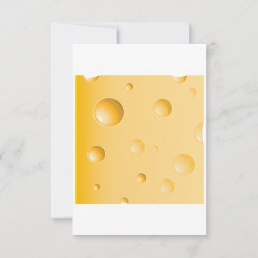 Invitation Tranche de Gruyère Jaune Fromage Suisse (Devant)