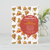 Invitation tranche de pizza (Debout devant)
