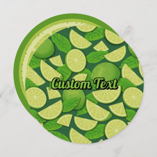 Invitation Tranches de chaux (Devant / Derrière)