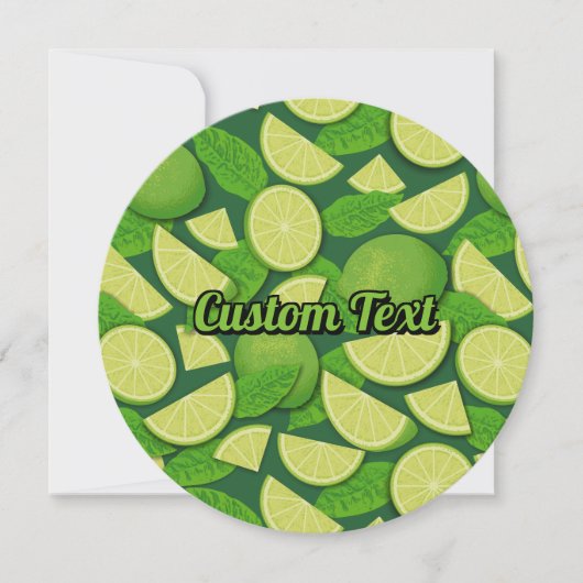 Invitation Tranches de chaux (Devant)