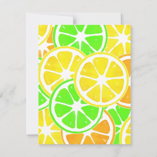 Invitation Tranches de Citron (Dos)
