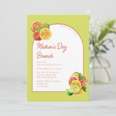 Invitation Tranches de citron tendance Chic Arche Brunch de l (Debout devant)