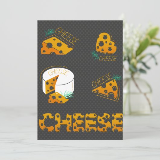 Invitation Tranches de fromage (Debout devant)