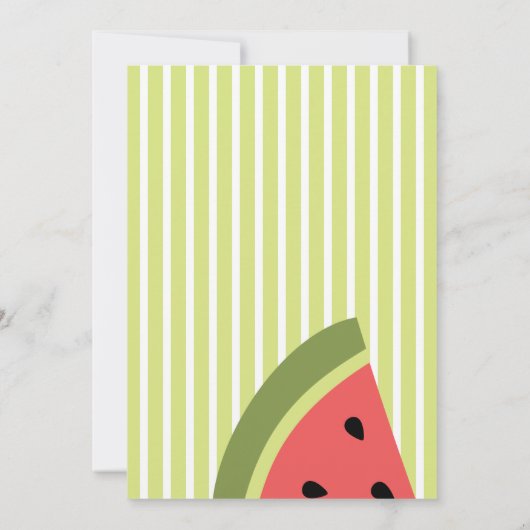 Invitation Tranches de pastèque (Dos)