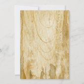 Invitation Tranches de pizza rustique champignon fête d'anniv (Dos)