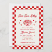 Invitation Tranches Tranches Bébé Pizza Baby Shower (Devant)