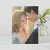 Invitation Tranquil Pastel Floral Photo (Debout devant)