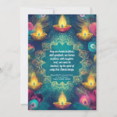 Invitation Tranquille Diwali Aura (Dos)