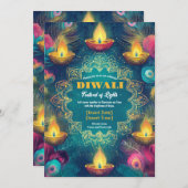Invitation Tranquille Diwali Aura (Devant / Derrière)