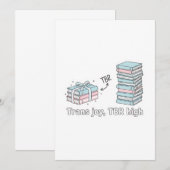 Invitation Trans Joy, TBR High – LGBTQ Reading Pride  (Devant / Derrière)