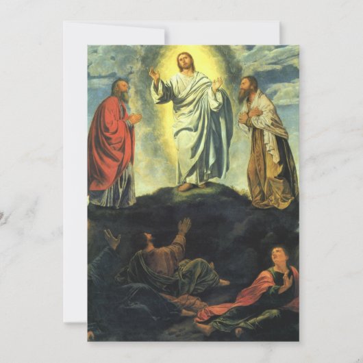 Invitation Transfiguration de Giovanni Girolamo Savoldo (Devant)