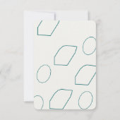 Invitation Transformative Teal Modern Craft Wedding Details (Dos)