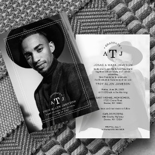 Invitation Transparence minimale élégamment moderne 2 photos