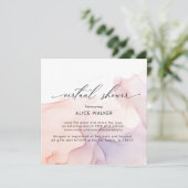 Invitation Transparent Soie Douche Virtuelle (Debout devant)