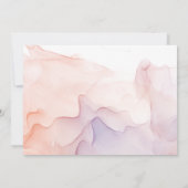 Invitation Transparent Soie moderne Élégante Partie d'engagem (Dos)