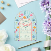 Invitation transparente pour un anniversaire de se (Insitu (Mariage))