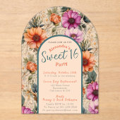 Invitation transparente pour un anniversaire de se (Recto)