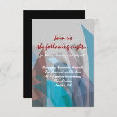 Invitation TRANSPARENTE STAR Bar Mitzvah (Devant / Derrière)