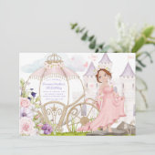 Invitation Transport royal | Red Haired Princess Anniversaire (Debout devant)