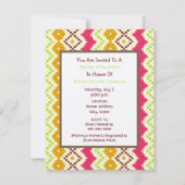 Invitation Transport vert neutre inspiré par la tribu des Bab (Dos)