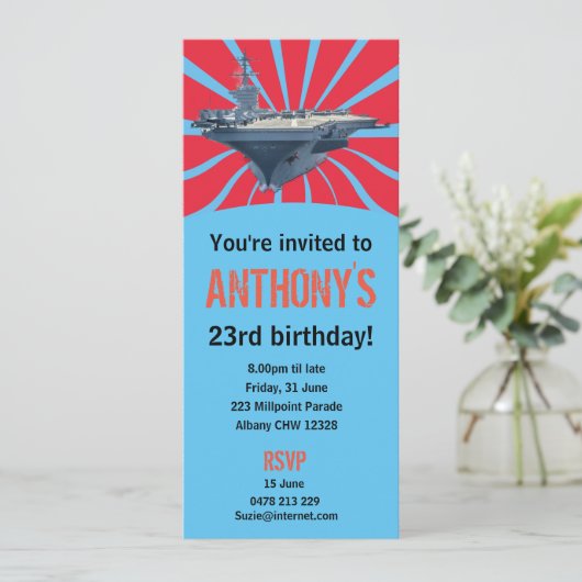 Invitation Transporteur (Debout devant)