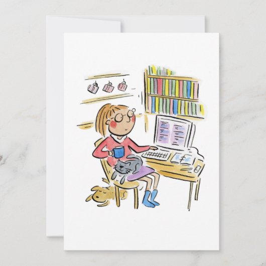 Invitation Travail à domicile (Devant)