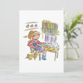 Invitation Travail à domicile (Debout devant)