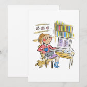 Invitation Travail à domicile (Devant / Derrière)