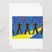 Invitation Travail d'équipe (Devant / Derrière)