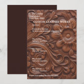 Invitation Travail du cuir (Devant / Derrière)