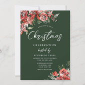 Invitation Travail vert Bureau d'entreprise Noël (Devant)