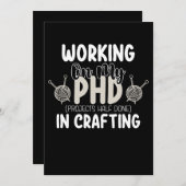 Invitation Travailler Sur Mes Projets Phd À Moitié Fait Dans  (Devant / Derrière)
