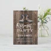 Invitation Travaux de construction vintages Boots Retraite du (Debout devant)