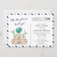 Travel Adventure Baby Boy Around the World Shower
