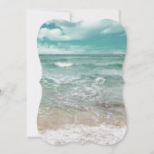 Invitation Travel Beach Destination Starfish Mariage (Dos)