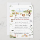 Invitation Traverse City Bachelorette Weekend Itinerary  (Devant)