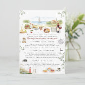 Invitation Traverse City Bachelorette Weekend Itinerary  (Debout devant)