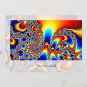 Invitation Traverser - Art fractal (Devant / Derrière)