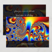 Invitation Traverser - Art fractal (Devant / Derrière)