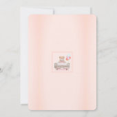 Invitation Traverser le Baby shower pour une fille (Dos)